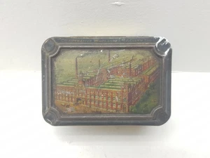 Vintage C.W.S Crumpsall Works Biscuit Tin Early 1900s Factory Scene Collectible - Picture 1 of 12