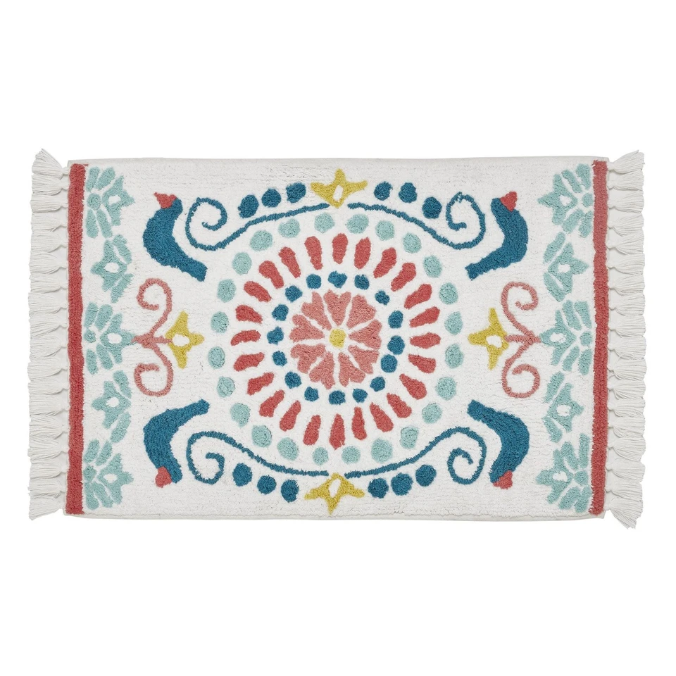 Alfombra de baño medallón maíz algodón felpa mujer Pioneer 20x32 Foto 1 de 1