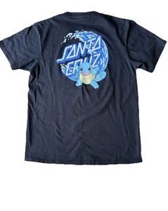 Santa Cruz Pokémon Shirt Black Youth Large Water Type 1 Skateboard Zumiez - Picture 1 of 5