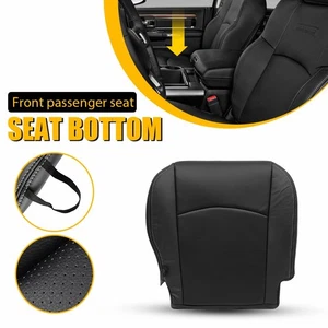 Cubierta de asiento de cuero inferior negra para Dodge Ram Laramie 2013-2018 - Imagen 1 de 20