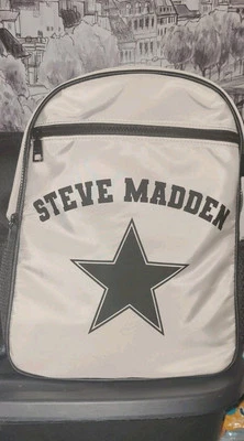 NWT Steve Madden White With Blue Star BFresh Women's Backpack 14" H x 11" W - Image 1 of 4