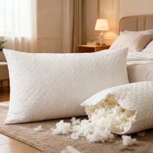 Geschredderte Memory Foam Kissen, weich & flauschig, modernes Design, atmungsaktiv, 50x75cm - Bild 1 von 3