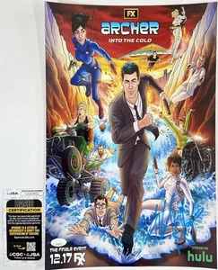 Aisha Tyler Signed Archer Into The Cold 11x17 Poster Autograph Lana Kane JSA COA - Picture 1 of 1