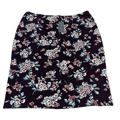 Laura Ashley Dark Cherry Blossom Pencil Skirt Size 20 BNWT - Image 1 of 4