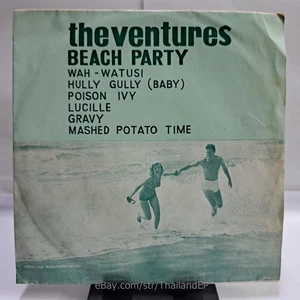 THE VENTURES BEACH PARTY /THE WAH-WATUSI /POISON IVY / THAI EP 7" THAILAND 45RPM - Picture 1 of 6