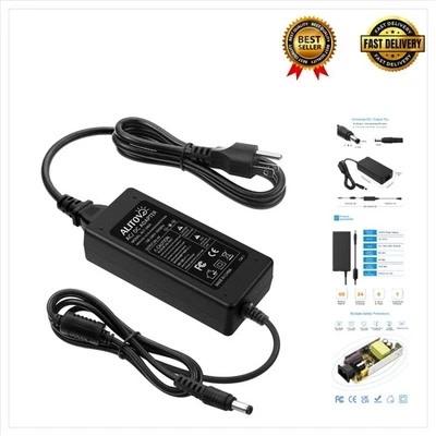 Adaptador de fonte de alimentação 24 volts 4A 96W para luzes LED e câmeras - uso portátil - Imagem 1 de 4