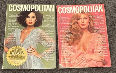 2 1970's Cosmopolitan Magazines: Feb 1979 Patti Hansen, Jan 1977 Dale Haddon - Image 1 of 4