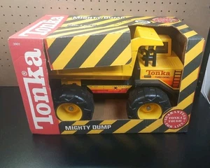 Camión de volteo Tonka 1991 vintage turbo diésel #3901 amarillo hecho con acero nuevo en caja  - Imagen 1 de 4