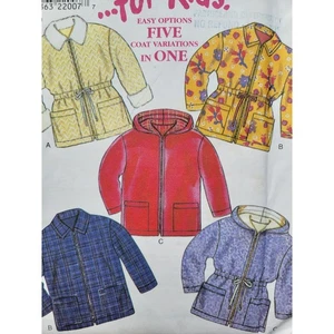 Sewing Pattern Simplicity New Look 6797 Kids' Jacket Sz 3-8 Hooded Coat - Picture 1 of 7