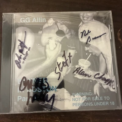 GG Allin Banned In Boston Part 1 Still Sealed Signed By The Jabbers Foto 1 de 2