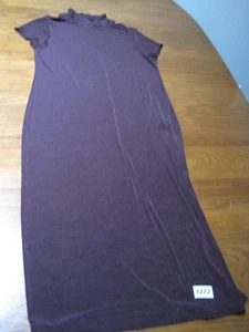 Maxi Vestido Chicos Travelers Y2K Años 90 Mujer 2 Ciruela Púrpura Aberturas Cuello Alto - Imagen 1 de 11