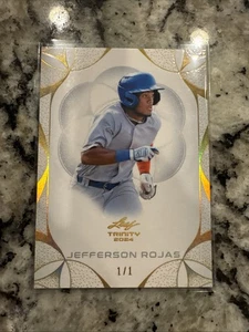 2024 Leaf Trinity Jefferson Rojas Gold 1/1 #109 Box Fresh! - Bild 1 von 2