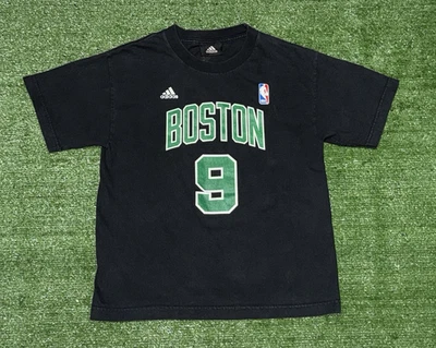 Boston Celtics Rondo #9 Adidas NBA Juvenil Camiseta Grande Excelente Estado Negra Foto 1 de 4
