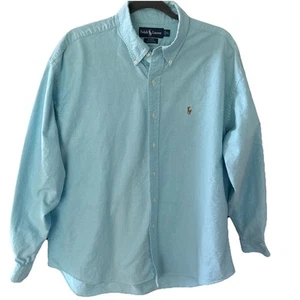 Polo Ralph Lauren Herren XL Hemd Blake Blau Button Down Langarm - Bild 1 von 9