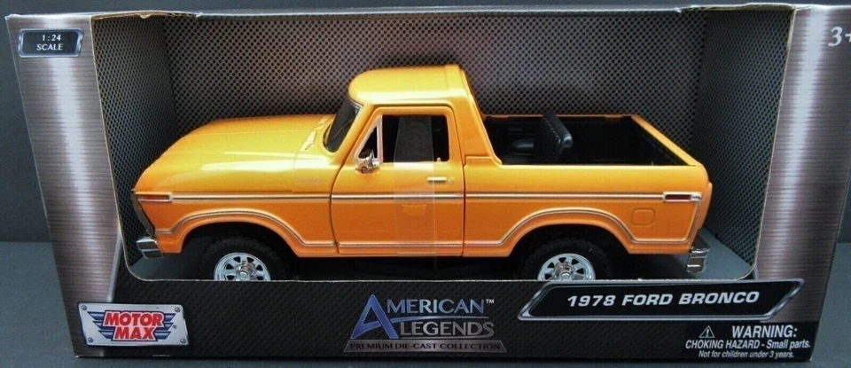 1978 Ford Bronco Black - 1 24 - Die Cast - American Legends Damaged BoX