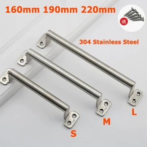 160 mm 190 mm 220 mm 304 Edelstahl Zug Außen Schuppen Türgriff Garagentor - Picture 1 of 8
