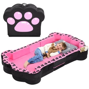 Portable Toddler Floor Bed,Foldable Toddler Travel Bed with Washable Cover fo... - Picture 1 of 9