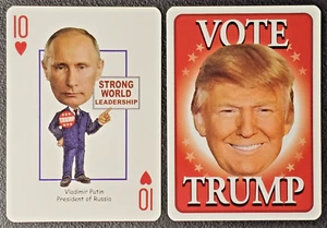 Wladimir Putin Hero Deck 10 of Hearts - Vote Trump for President Playing Card - Bild 1 von 1