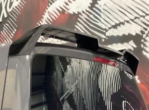 VW Transporter T6 6.1 Gloss Black Rear Tailgate Type Roof Spoiler Wing Kit 2015+ - Picture 1 of 7