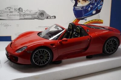 MINICHAMPS - 2012 PORSCHE 918  SPYDER - RED - 1/18 SCALE MODEL CAR 110 062435 - Image 1 of 4