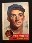 1953 Topps Baseball Card Ted Wilks #101 BV $50 EX Range CF