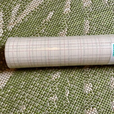Vintage Wallpaper NOS Full Roll Norwall Green Red Plaid Tan Cabin Rustic 22037 - Image 1 of 4