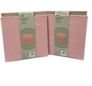 Cube Fabric Insert - PINK | Stylish & Practical Storage Solution ( 2 Pack ) - Picture 1 of 4