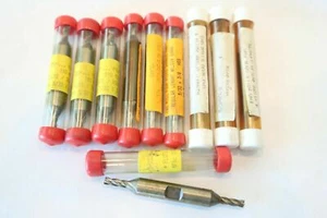 10 pcs TOOLMEX 5/32" x 3/8" Shank 4 Flutes Double End Mills - Picture 1 of 8