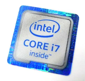 1 Stück Aufkleber für CORE i7 inside Skylake Logo 18mm x 18mm 6. GEN Generation - Bild 1 von 1