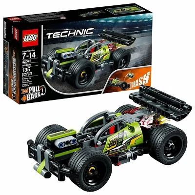 LEGO Technic WHACK 135 Pcs Building Kit Set 42072 Pull Back Stunt Car NEW - Image 1 of 4