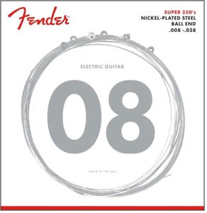 Fender genuino Super 250XS Cuerdas de acero niquelado 8-38 073-0250-402 - Imagen 1 de 1