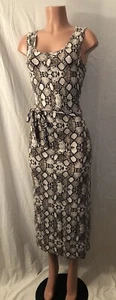**Exclusive Tropical Gray Snakeskin Style Midi~Size 14** - Picture 1 of 11