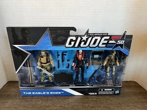 2014 Hasbro GI Joe 50 The Eagles Edge nuevo en caja cuello de cuero Destro Hawk sellado - Imagen 1 de 3