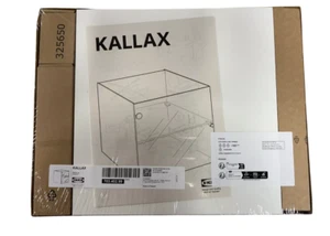 New IKEA KALLAX White Insert with Glass Door 33x33 cm (13x13 ") 703.402.99 - Picture 1 of 9