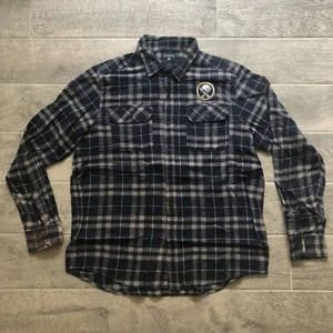 Vintage Antigua NHL Buffalo Sabres Hockey Button Down Shirt Men’s Size L - Picture 1 of 6