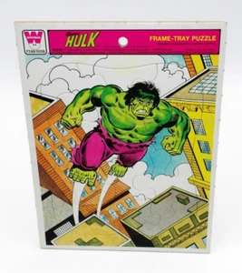 Vintage The Incredible Hulk Frame-Tray Puzzle 4520-BC by Whitman 1980 - Picture 1 of 4