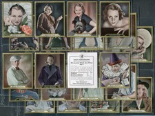 HAUS BERGMANN "FILM STARS IN COLOUR" CIGARETTE CARDS - PICK YOUR CARD 1 TO 208