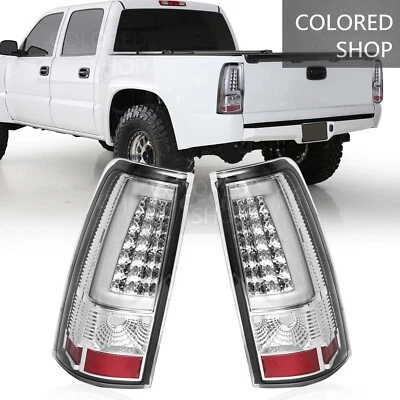 Chrome 2003-2006 Chevy Silverado 1500 2500 HD 3500 LED Tail Lights Brake Lamps Foto 1 de 4
