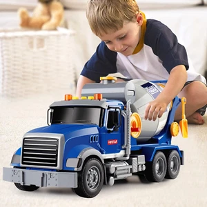 Toddler Trucks Toys for Boys Age 1-3 3-5,Big Cement Mixer Truck with Lights and - Picture 1 of 6