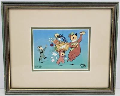 Yogi Bear Sericel Cartoon Animation Art Cel Hanna Barbera Ed Benedict Design LE - Image 1 of 4