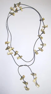 COLLAR LARIAT PEPITA ORO ALEXIS LAHELLEC PARIS 65,5" VINTAGE Declaración - Imagen 1 de 5
