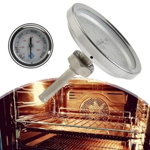 Thermometer. Grill 46mm Head Diameter Kitchen Tools Lid Thermometer Silver - Picture 1 of 12