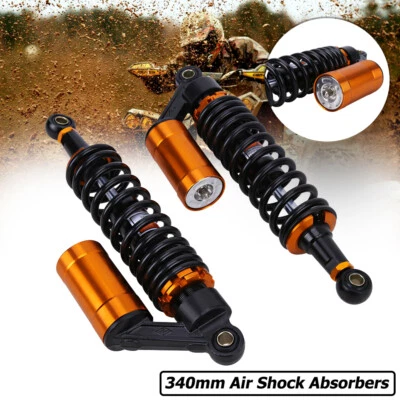 Amortiguadores traseros suspensión 13,5"" 340 mm para Honda Yamaha 2 piezas Foto 1 de 4