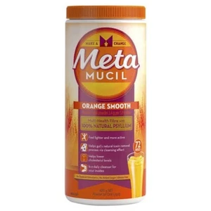 Metamucil Psyllium Husk Powder - 425g / 72 DOSES - ORANGE SMOOTH Fibre NEW - Picture 1 of 1