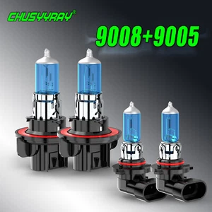 For Mitsubishi Raider 2006-2009 4PC Headlight Fog Light Bulbs Combo 6000K - Picture 1 of 12