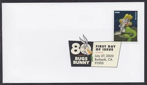US 5499 Bugs Bunny Mermaid DCP FDC 2020 - Picture 1 of 1