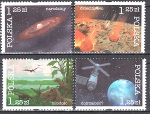 Poland 2004 - History of the Earth - Mi 4162-4165 - MNH(**) - Zdjęcie 1 z 1