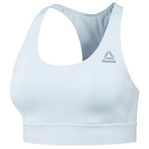 Reebok Running High Impact Women's Sports Bra Top Light Blue UK XS - Picture 1 of 2