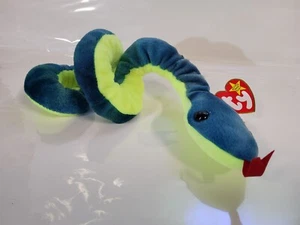 Ty Beanie Baby Hissy Snake Beanbag Plush Original Tag 1997 PE 4185 Gen 5 - Picture 1 of 3