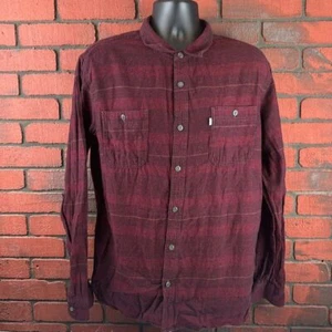 Levi's Hombre Rojo Botón Extra Grande Country Cabincore - Imagen 1 de 7